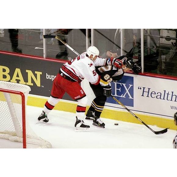 Carolina Hurricanes 1997-99 STARTER jersey AUTHENTIC 48-R M white NHL hockey vtg - Picture 10 of 11